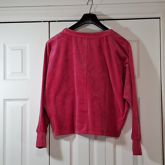 Juicy Couture Pink Velour Top- Size M - Picture 3 of 9